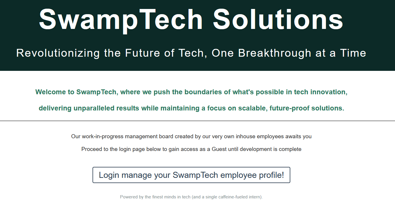 SwampTech Homepage